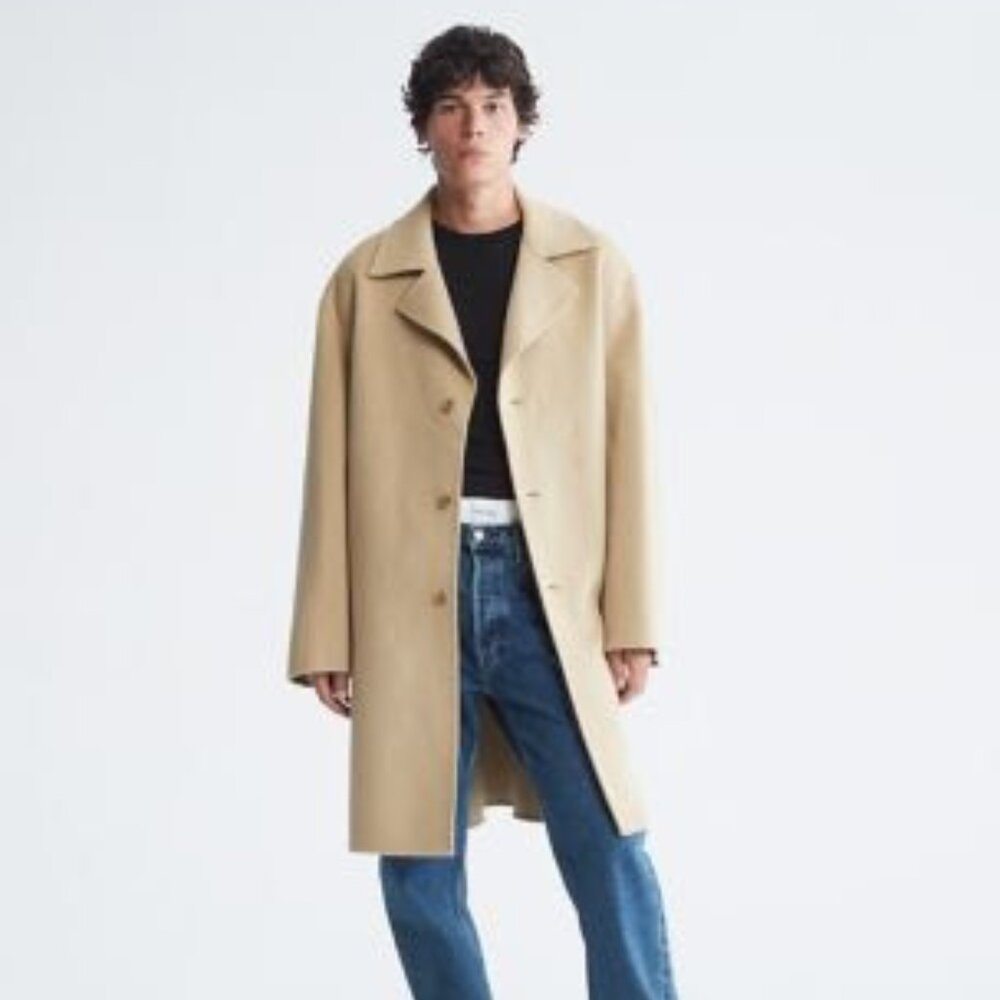 Calvin Klein Wool Trench Coat